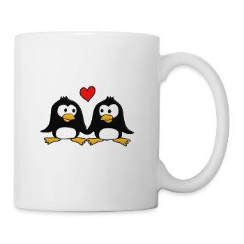 2 in love Pingus :) - Mug - white - Right