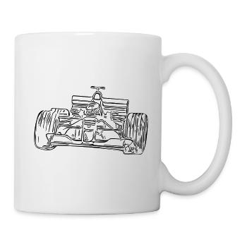 race car - Mug - white - Right