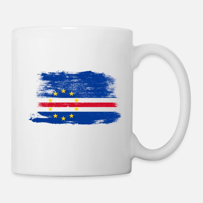 Cap Vert Cap Vert Drapeau cadeau cadeau - Mug blanc - blanc