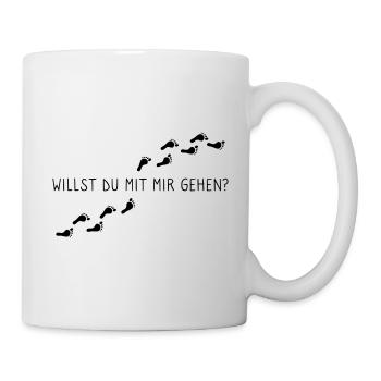 Willst du mit mir gehen? - Tasse - Weiß - Rechts