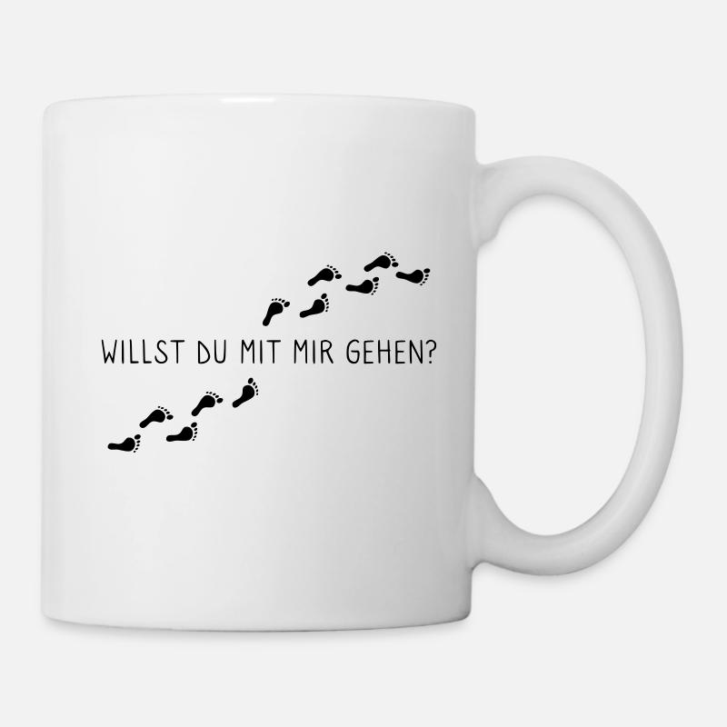 Willst du mit mir gehen? - Tasse - Weiß
