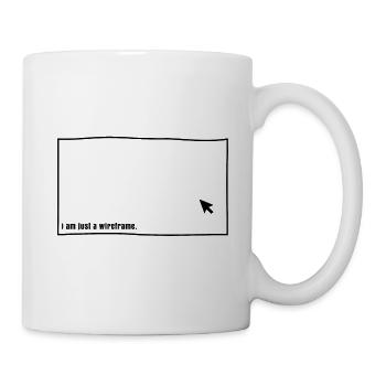 ux ui user experience wireframe website concept - Mug - white - Right
