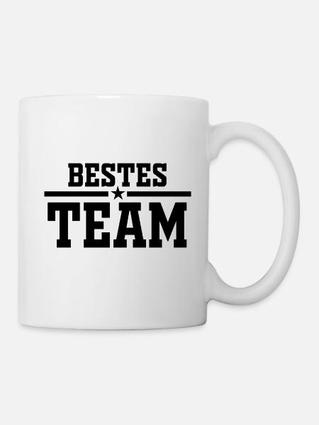 Team, Beste Gruppe, Teamarbeit - Tasse - Weiß