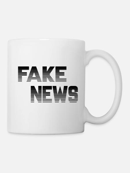 Fake News - Tasse - Weiß