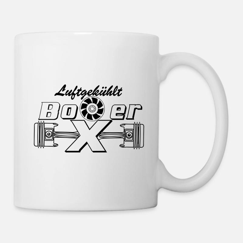 Boxermotor, Boxer, Motor, Luftgekühlt (25) - Tasse - Weiß