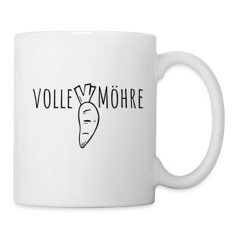 volle möhre - Tasse - Weiß - Rechts