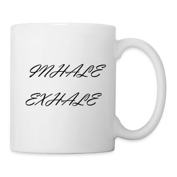 Inhale Exhale Yoga - Tasse - Weiß - Rechts