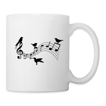 Birds and music | Birds and Music - Mug - white - Right