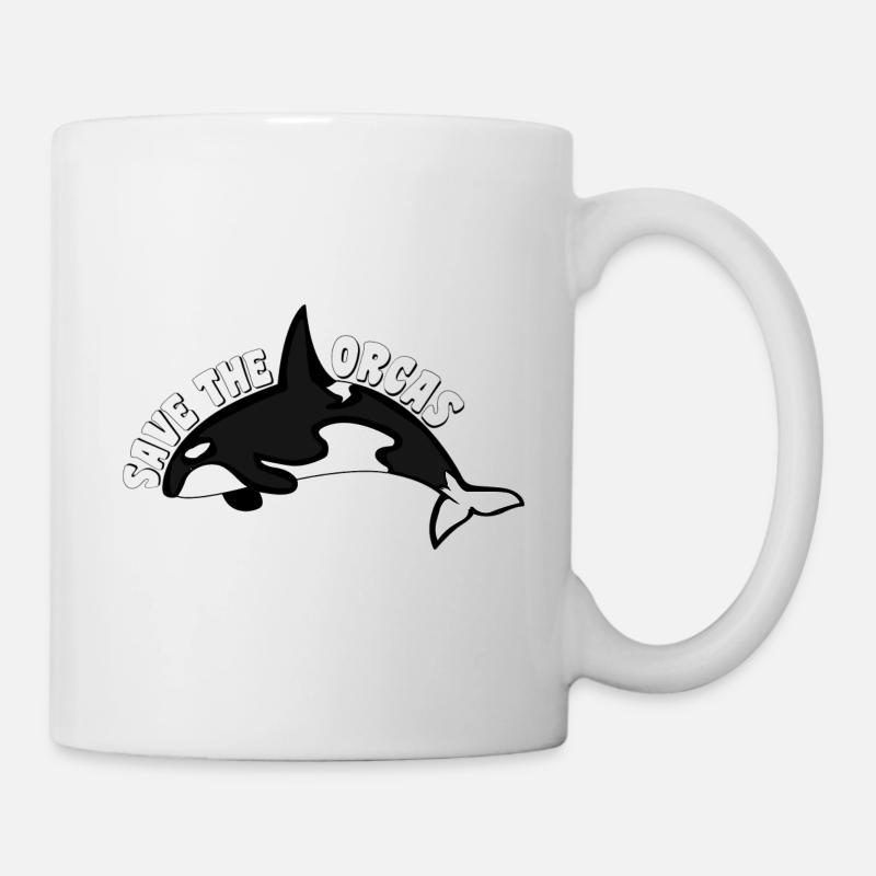 SAVE THE ORCAS - Mug - white