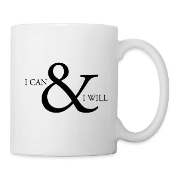 i can & i will - Tasse - Weiß - Rechts