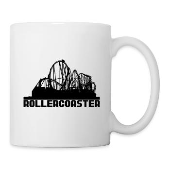 Roller Coaster Achterbahn - Tasse - Weiß - Rechts