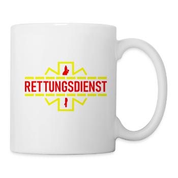 Rettungsdienst - Tasse - Weiß - Rechts