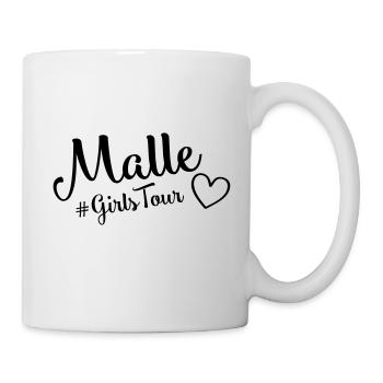 malle girls tour heart - Mug - white - Right