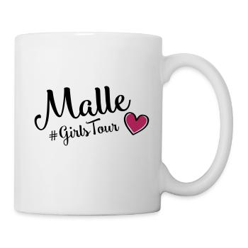 malle girls tour heart - Mug - white - Right