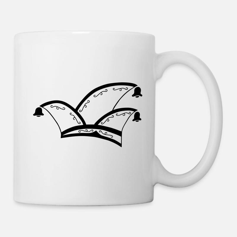 Casquette de fou - Mug blanc - blanc