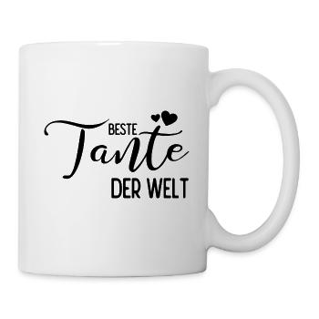 Beste Tante der Welt - Tasse - Weiß - Rechts