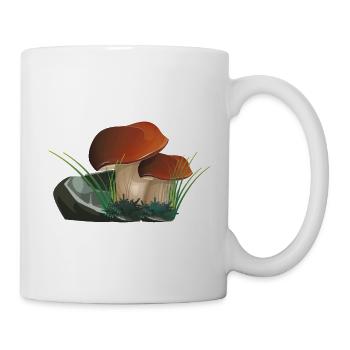 Boletus le roi des champignons - Mug blanc - blanc - Droite