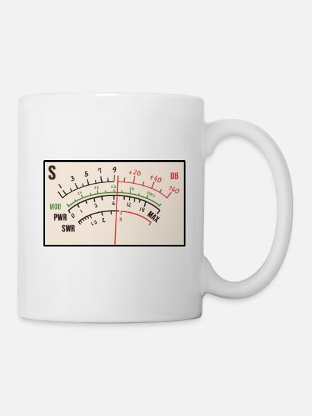 SWR-Meter Amateurfunker Geschenk - Tasse - Weiß