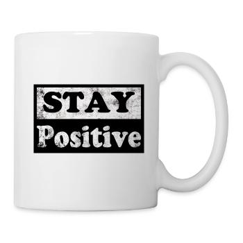 Stay Positive Corona Saying Motivation Funny - Mug - white - Right