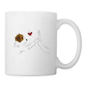 Dog High Five Dog Lover - Mug - white - Right