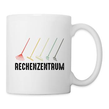 Rechenzentrum lustig Gartenarbeit lustig IT - Tasse - Weiß - Rechts