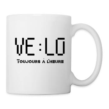 Cycling always on time - Mug - white - Right