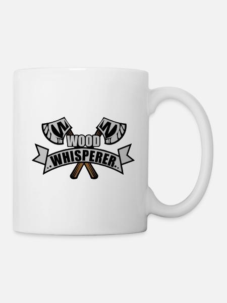 Holzflüsterer - Tasse - Weiß