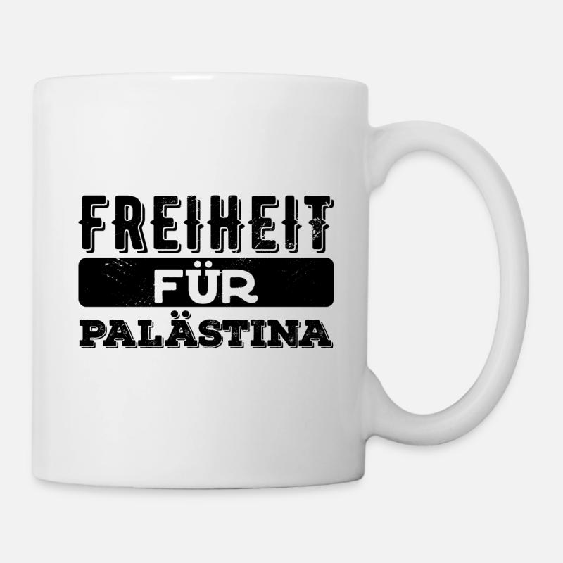 Freiheit für Palästina - Tasse - Weiß