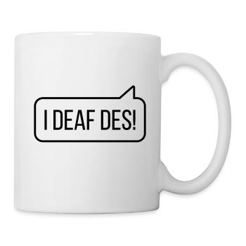 Je me suis fait des conneries! - En bavarois pour « Je peux faire ça! » - Mug blanc - blanc - Droite
