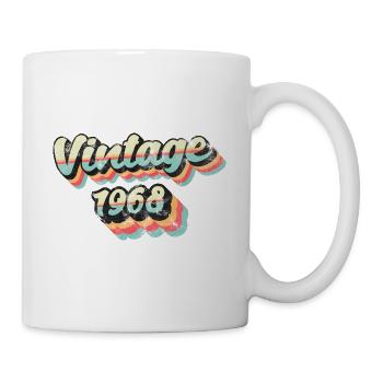 Vintage vintage 1968 anniversaire - Mug blanc - blanc - Droite