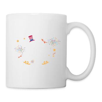 Happy New Year - Tasse - Weiß - Rechts