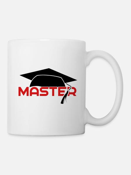 teacher master - Tasse - Weiß
