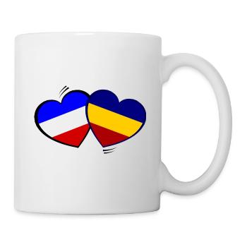 France Roumanie Amour - Mug blanc - blanc - Droite