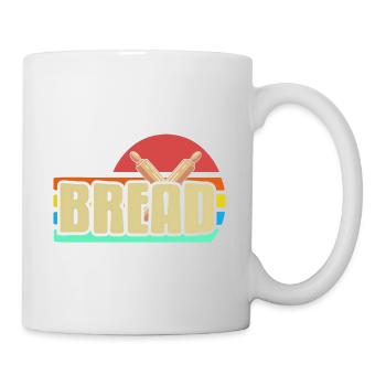 Retro Vintage Awesome Bread Baking Designs Present - Tasse - Weiß - Rechts