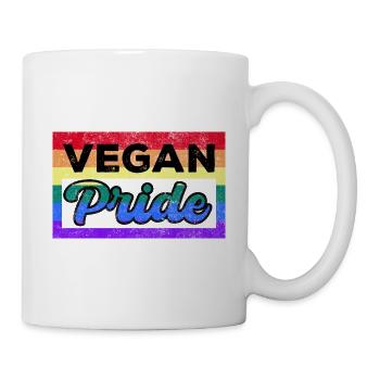 Vegan Vegetarian LGBT Gay Lesbian I Gift - Mug - white - Right