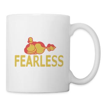 Fearless Awesome Cool Chess Piece T-Shirt - Tasse - Weiß - Rechts