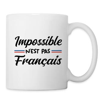 Impossible n est pas francais - Mug blanc - blanc - Droite