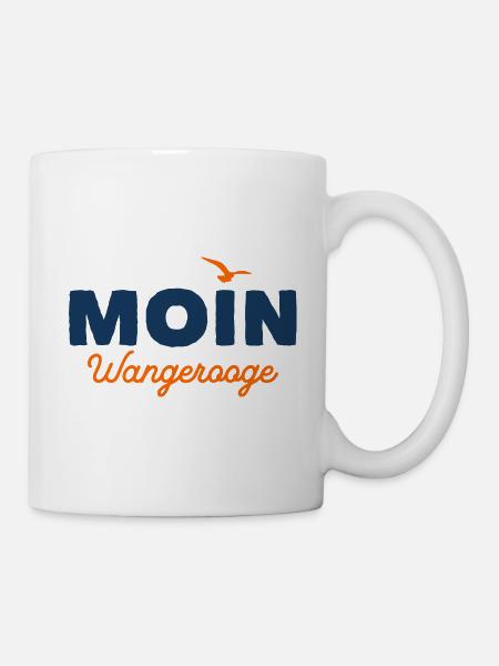 Nordsee Moin Wangerooge - Tasse - Weiß