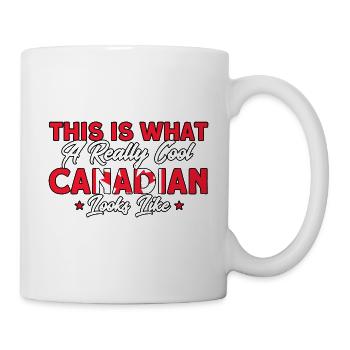 Canadian Flag Canadian Roots Gift - Mug - white - Right