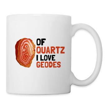 Mineraliensammler und Erze Mineralien Fan - Tasse - Weiß - Rechts
