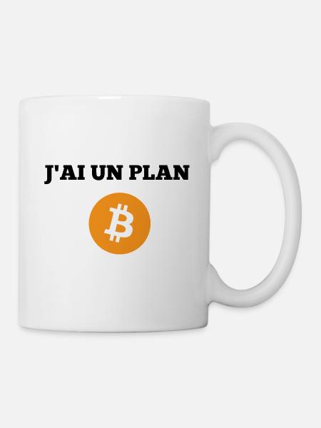 PLAN B Bitcoin & cryptommonaie - Mug blanc - blanc