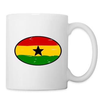 Autocollants Ghana - Mug blanc - blanc - Droite