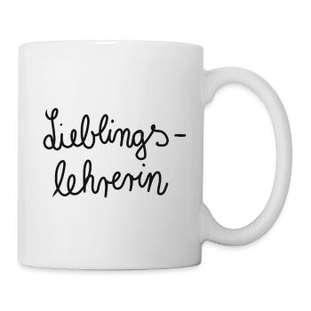 Lieblingslehrerin - Tasse - Weiß - Rechts