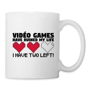 Les Jeux-Vidéos ont ruiné ma vie. - Mug blanc - blanc - Droite