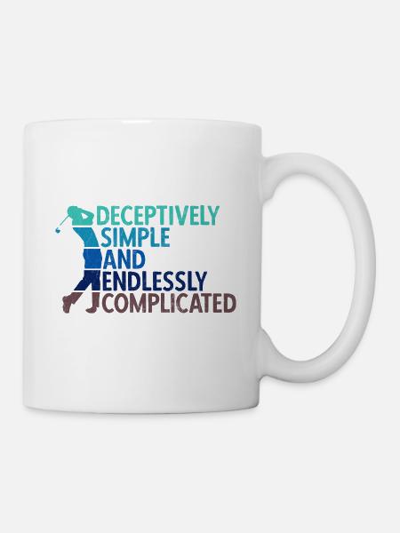 Golfplatz zum Golfen Golf - Tasse - Weiß