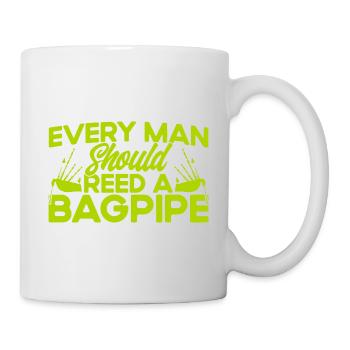 Dudelsack Dudelsackspieler Dudelsäcke Geschenk - Tasse - Weiß - Rechts