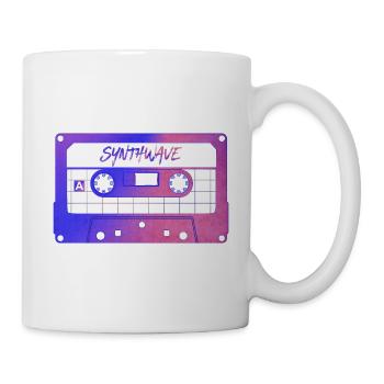 Retrowave Synthwave 80s Design - Tasse - Weiß - Rechts