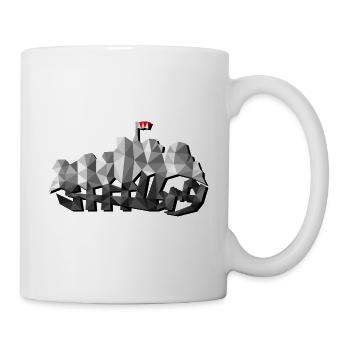 Stfflbrg - Staffelberg Motiv im Low Poly Design - Tasse - Weiß - Rechts
