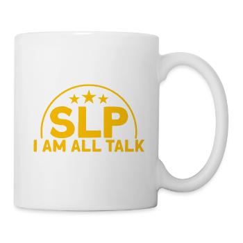 SLP Speech Therapist Support Speech Therapy Pathol - Mug - white - Right