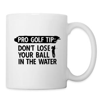 Golfplatz zum Golfen Golf - Tasse - Weiß - Rechts